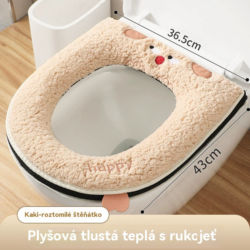 🔥🚽🔥Compra uno y llévate otro gratis🔥🎁Fundas de asiento de inodoro cálidas para el invierno con forro polar