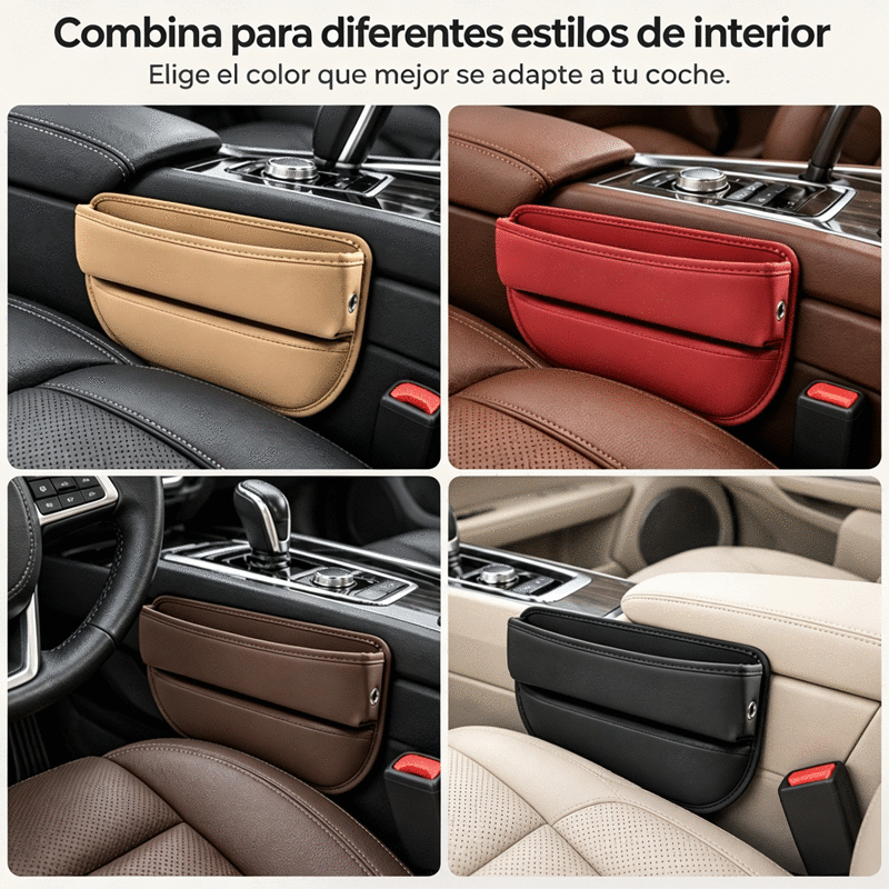 🧳 Organizador de Huecos de Asiento para Coche | Relleno Multifunción con Almacenamiento | Accesorio Universal para el Interior 🚗