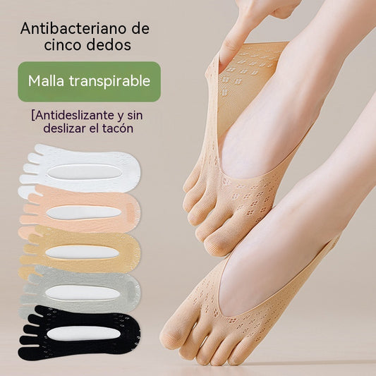 【Compra 5 pares y llévate 5 gratis】🔥¡Producto estrella!🥳 Calcetines unisex invisibles con dedos que se adaptan a la forma del pie.