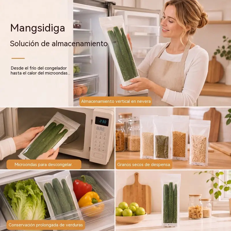 📢📢¡¡50% de descuento ahora!! ⏰Bolsas reutilizables y reforzadas para almacenar alimentos