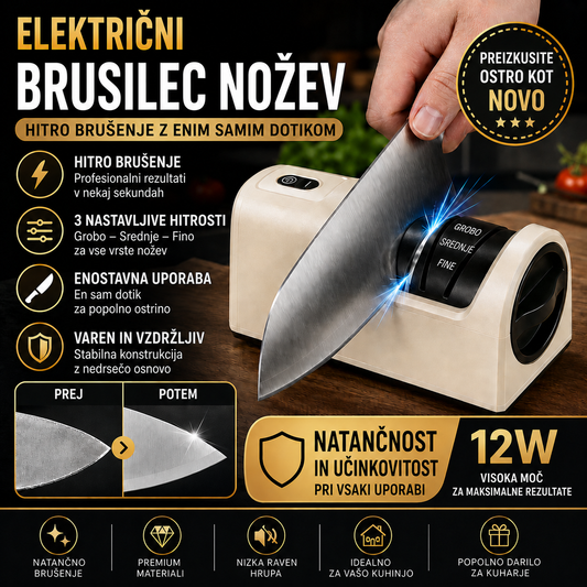 ⏳ Časovno omejen 40 % popust! 🔪 Večnamenski brezžični električni brusilnik za nože, polnilni ✨