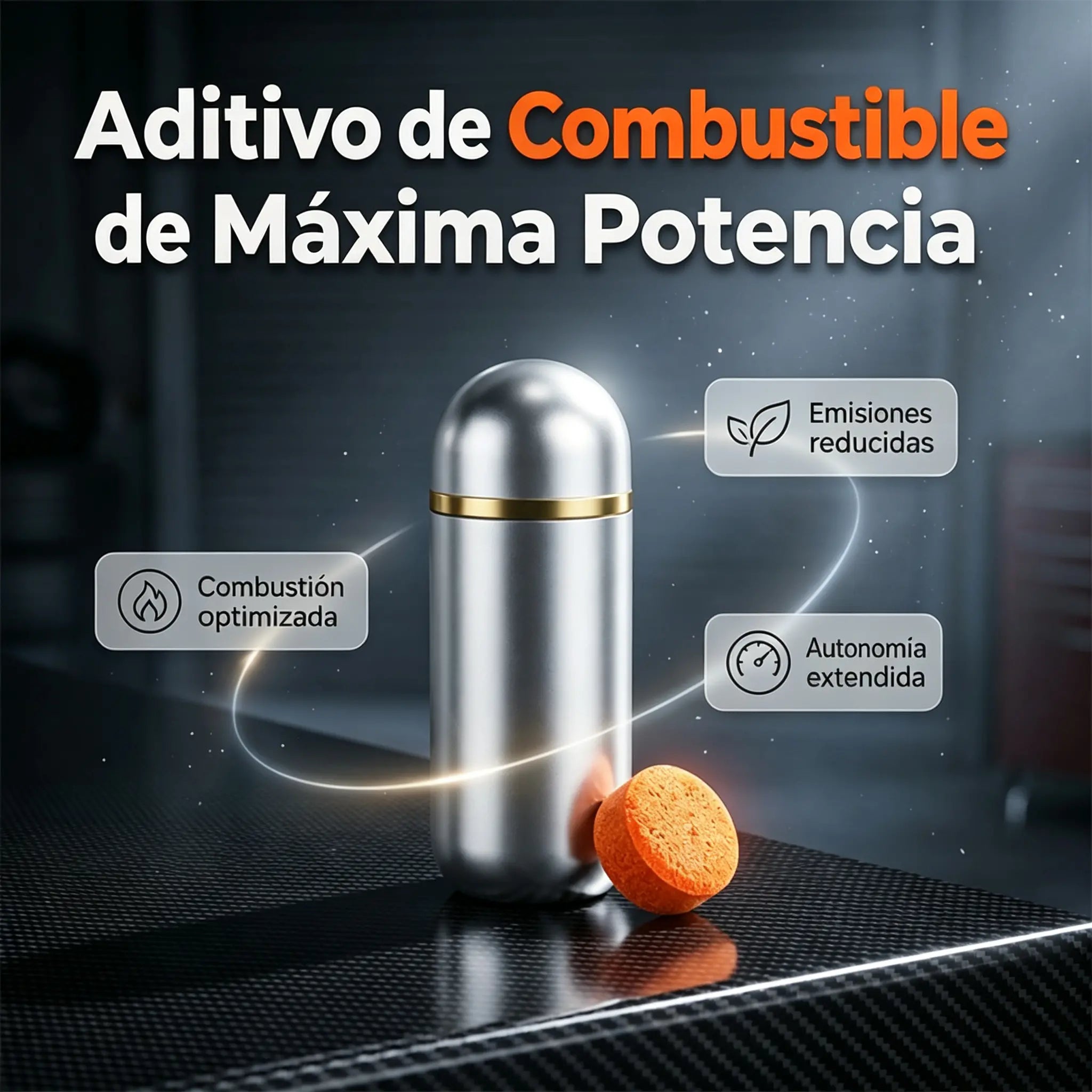 ⛽️🔥【60 cápsulas】Aditivo Limpiador de Combustible | Elimina Depósitos, Ahorra Gasolina, Mejora la Potencia y Limpia el Catalizador | Compatible con Diésel y Gasolina 🚗✨