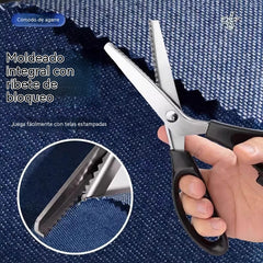 ✂️【Compra 1 y llévate 1 gratis】 Tijeras de coser dentadas, tijeras domésticas redondeadas hechas a mano