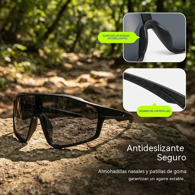 【2 unidades por 25 euros】🛡️ Gafas deportivas con tecnología fotosensible y protección UV400. Ultraligeras, resistentes a golpes y con agarre antideslizante.