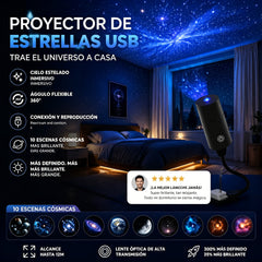 ✨ Proyector de estrellas HD – Conectar y usar 🥳