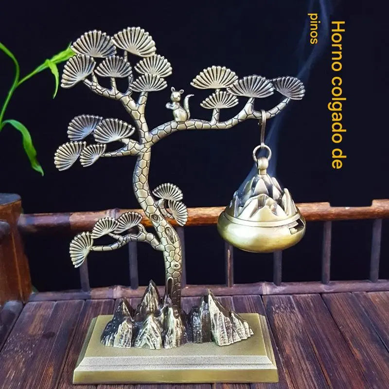 🔥🔥Quemador de incienso con adornos creativos Quemador de aromaterapia Elk Home