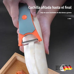 🥔【2 unidades a 24 euros】✨ Pelador Multifunción 2 en 1 – Corte Recto y Ondulado con Cabezal Giratorio para una Cocina Más Práctica 🧑‍🍳