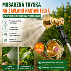🔥2 kusy💦Nastaviteľná mosadzná zavlažovacia tryska pre poľnohospodársky postrekovač 🌾