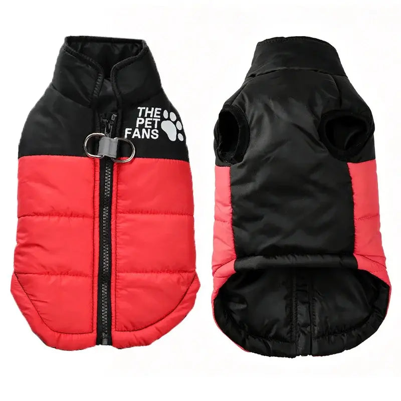 🐶🐱Ropa para mascotas para otoño e invierno: chaquetas para uso en exteriores con punto de enganche para la correa; fáciles de poner y quitar mediante una cremallera; cálidas e impermeables.