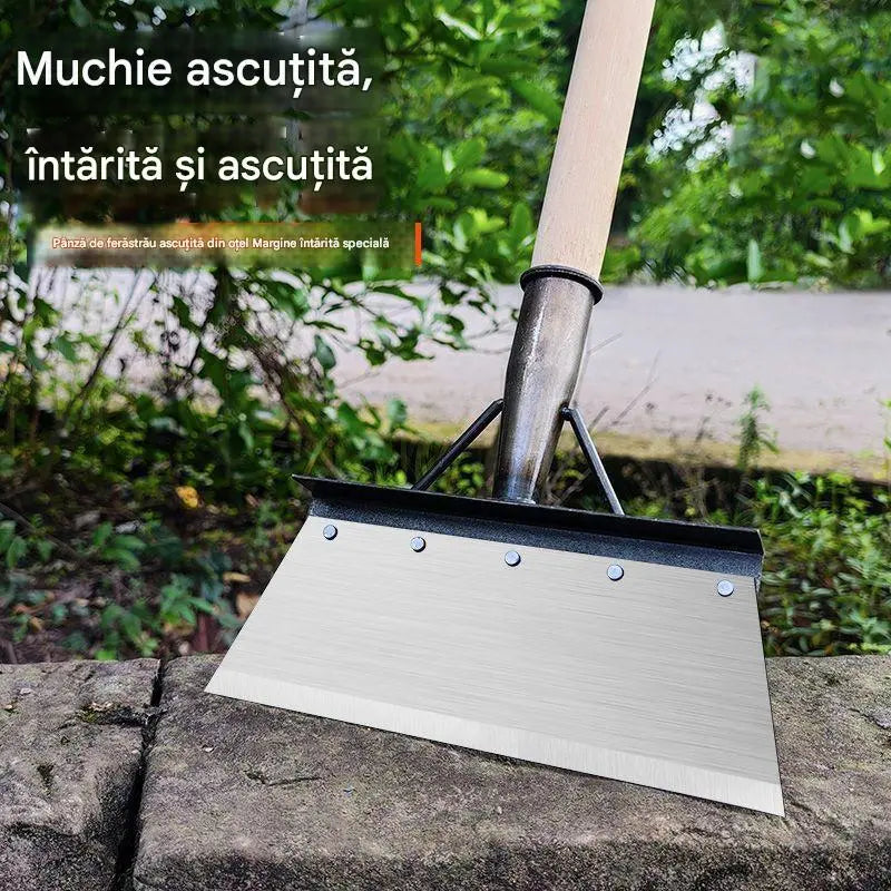 🔥 🐖🐏🐓La pala para herramientas de limpieza de estiércol de acero al manganeso es adecuada para jardinería para eliminar malezas y fertilizantes