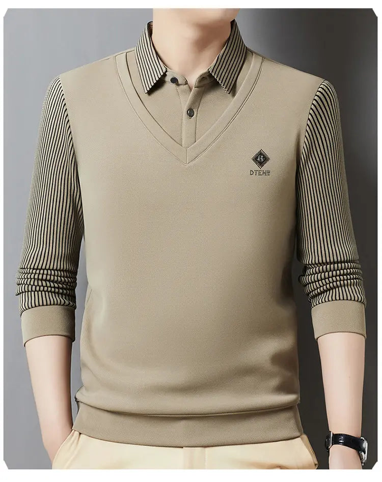 👔Krajeva godina rasprodaje🔥【M-4XL】Muški dvodijelni set od vrhunskog kašmira, topao i svestran.