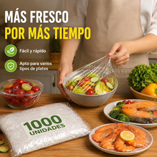🔥【100 uds】Tapa de frescura desechable de grado alimenticio,Protección de alimentos rápida y sencilla