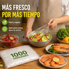 🔥【4 bolsa, 400 piezas - 26 euros】Tapa de frescura desechable de grado alimenticio,Protección de alimentos rápida y sencilla
