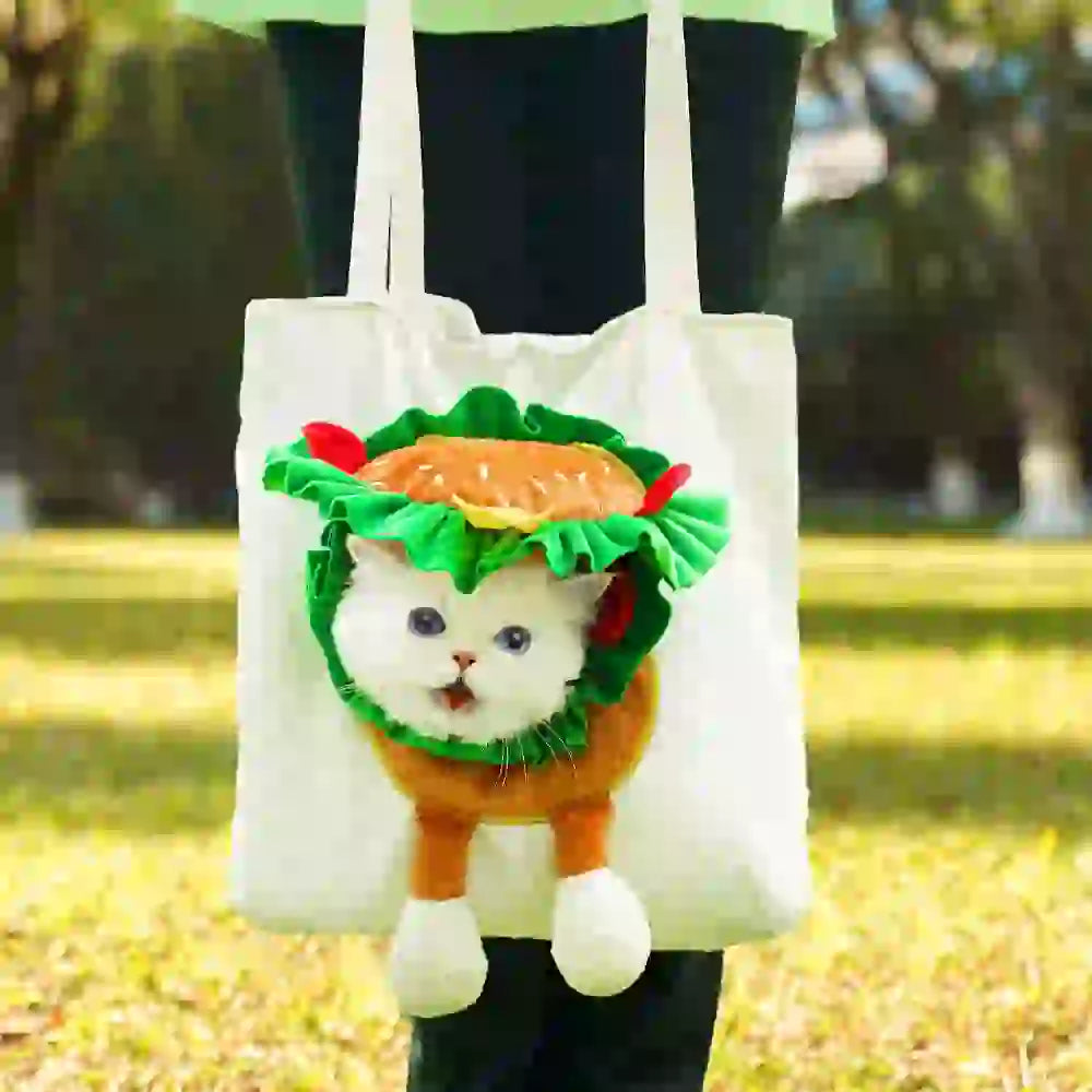 🥳¡Más vendido!🥳💞¡Más de 10.000 unidades vendidas! ✅Bolso de viaje para mascotas: diseño de cabeza abierta, estampado de melena de león, hecho de material de lona resistente.
