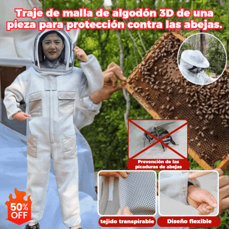 【M-2XL】🐝Mono de abeja confeccionado en malla de algodón 3D