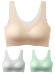 【50%OFF】🌸【40-120 kg】2026, sujetador push-up de seda helada sin costuras