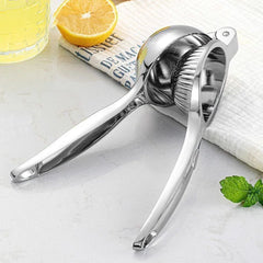 🍋【2 unidades a 26 euros】🧃 Pinza exprimidora de acero inoxidable reforzado: extrae eficazmente el jugo de limones, naranjas y limas 🍊✨