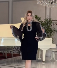 [Descuento limitado del 49%] 🌼【S-5XL】Vestido elegante de gasa, nuevo, 2025