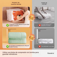 🧺 5 artículos por 29 euros 💨 Bolsa de almacenamiento al vacío grande y compresible: no requiere bomba, es a prueba de fugas e ideal para ahorrar espacio en maletas y en casa ✈️