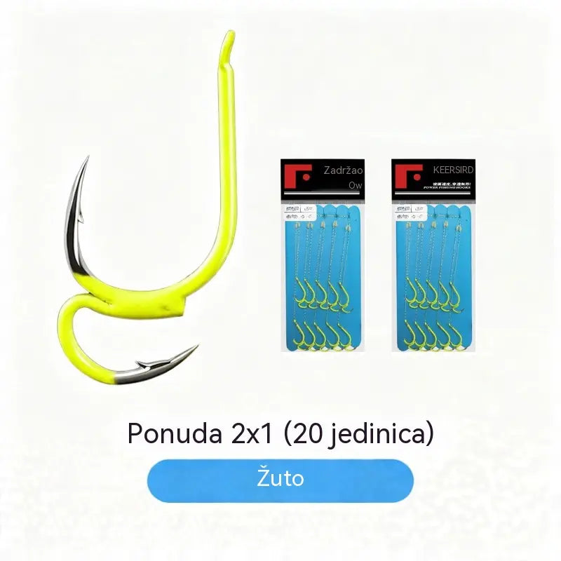 ❤️‍🔥 (20 komada) Ultra oštre klasične dvostruke udice za ribolov