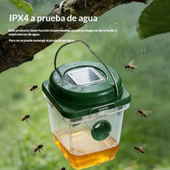 🐝☀️ Trampa solar para avispas para la terraza y el jardín 🔋🌿 - eficaz, recargable y resistente a la intemperie - sin productos químicos, hasta 500 m² - ¡ahorra ahora!
