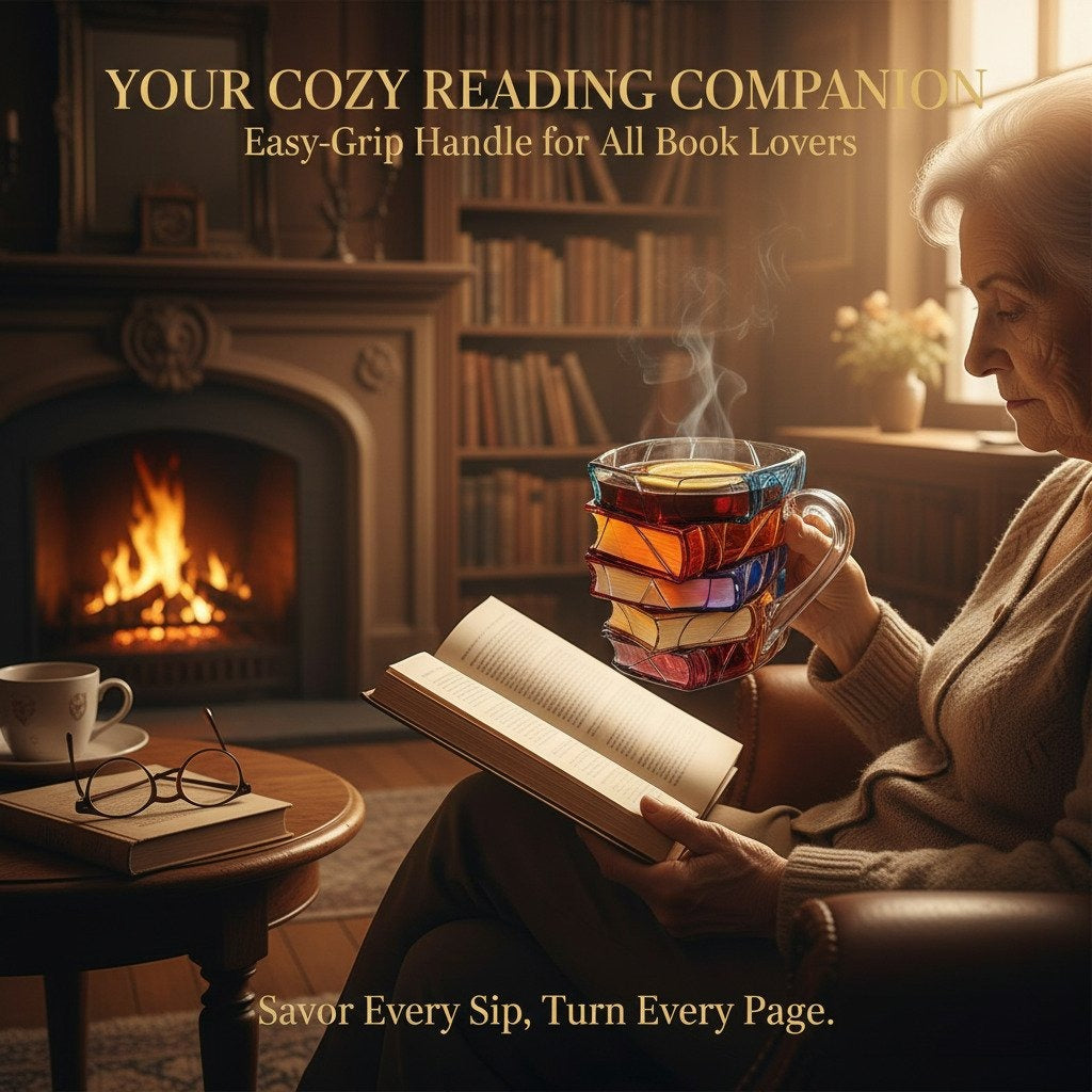 【30%OFF】📚 Taza de café pintada en 3D con forma de libro.