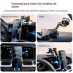 ✨🚗 Soporte para móvil de coche ventosa mejorada, brazo giratorio sin obstruir el parabrisas