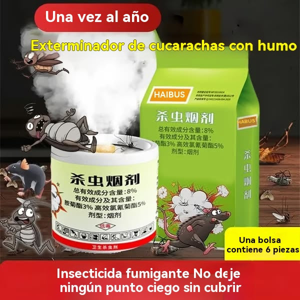 💨 Bomba de Humo Mata Insectos – Elimina Cucarachas y Mosquitos en Toda la Casa