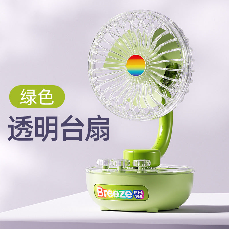 Ventilador de escritorio portátil recargable para el hogar/oficina
