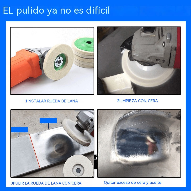 🔥【Oferta por tiempo limitado】🔥【5 piezas】 hoja de pulido de espejo de rueda de pulido de lana
