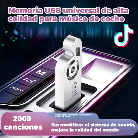 🚗🔥【32 GB】🎵Memoria USB universal de alta calidad para música en coches
