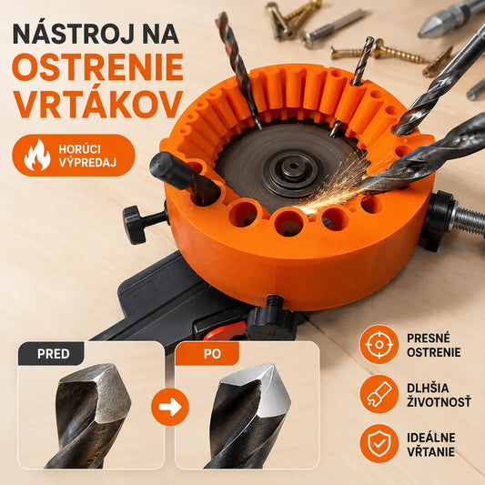 Ostrič vrtákov – pre vrtáky od 2 do 13 mm