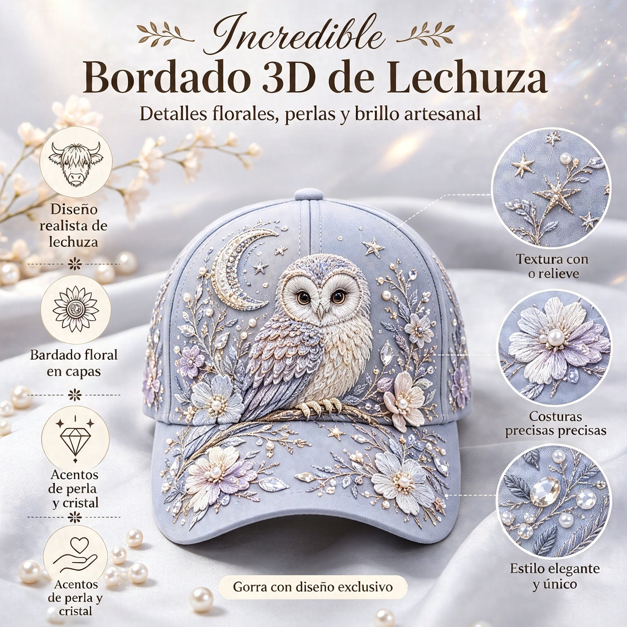 ✨Gorro con bordado 3D de vaca de las Tierras Altas🧢(Transpirable, ligero, cómodo y de corte unisex)