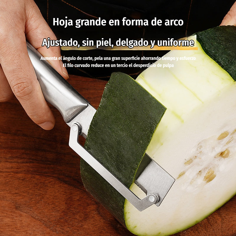 ✅Compra 1, llévate 1 gratis (dos piezas) 🥕🔪 Pelador de frutas y verduras: ¡Pela sin cansancio y cuenta con abrebotellas integrado! 🔥