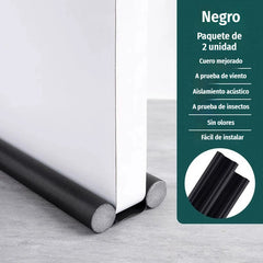 🔥Compra 1 y llévate 1 gratis🔥🔥 【Paquete de 2】Burlete impermeable para el fondo de la puerta: aislamiento acústico, antiviento y antiinsectos (93cm)🌙