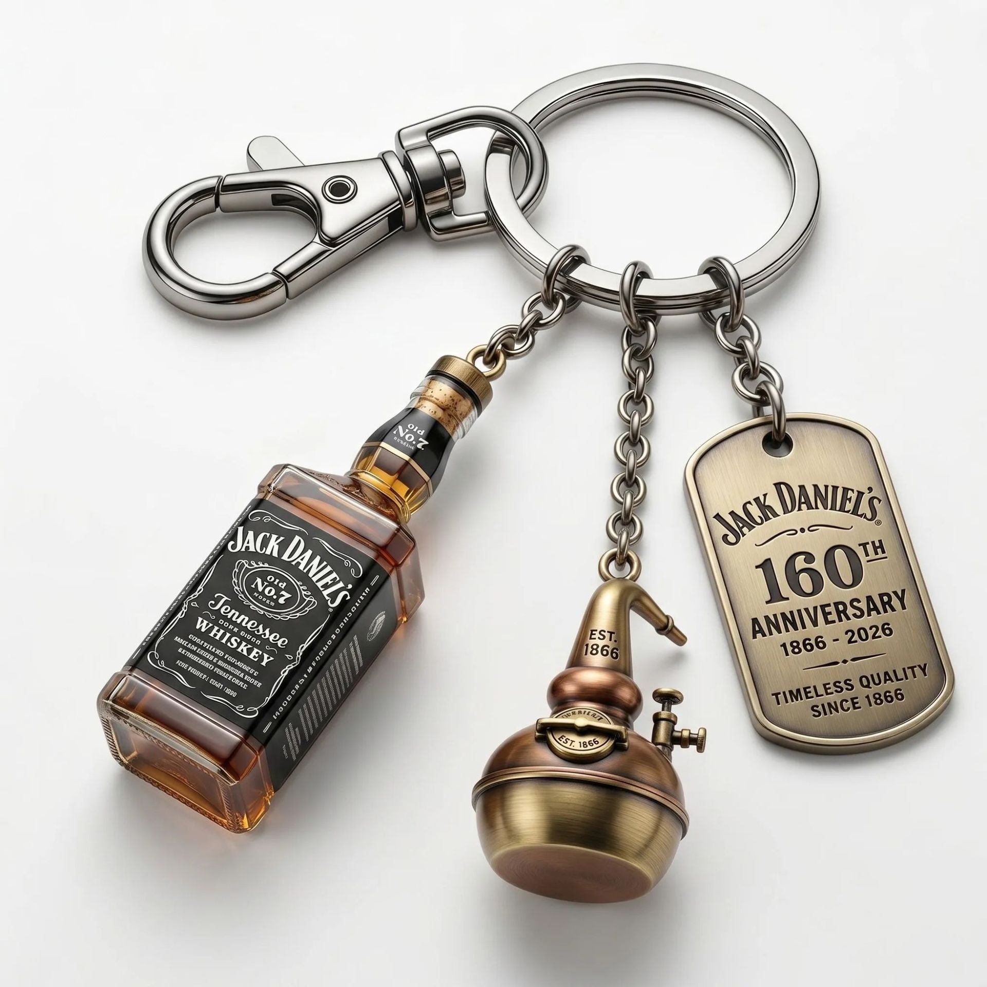🔥Compre 1 y obtenga 1 gratis（2 piezas）Una obra maestra en tu bolsillo 🔑 Llavero del 40.º aniversario. Clásico, llamativo e inolvidable. 🚀