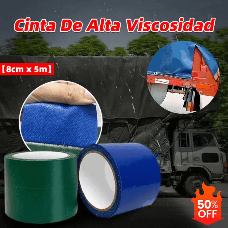 🔥【Oferta por tiempo limitado】Cinta de lona de alta viscosidad【8 cm x 5 m】💥Oferta por tiempo limitado