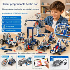 🤖🧩 【50% de descuento por tiempo limitado】Robot constructor eléctrico tipo LEGO para niños