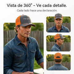 🧢 OFERTA ESPECIAL: ¡50% DE DESCUENTO EN TODAS LAS GORRAS! ✨ Gorra de camionero con bordado "I Fix Shit" – Malla transpirable, protección solar y ajustable 🛠️