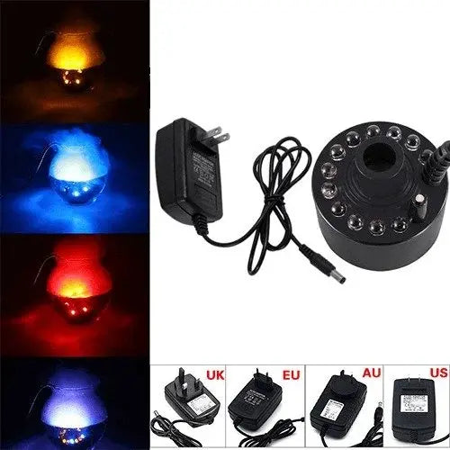 Ultrazvočni generator megle z 12 LED lučkami