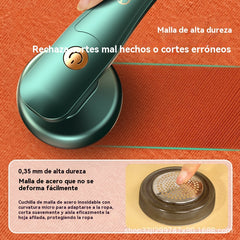 🔥🔥👚✨ Quitapelusas eléctrico portátil multifuncional quitapelusas profesional para prendas de lana punto y algodón 👕🧥🧶
