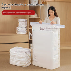 【5 piezas】Bolsas de compresión de gran capacidad, selladas al vacío y que no requieren extracción de aire.
