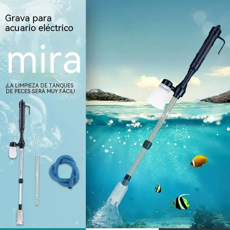 【50% de descuento】🐠✨ Cambiador automático de agua para acuario y lavadora eléctrica de arena