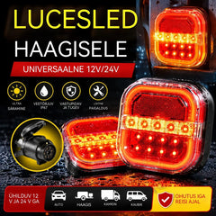 🚦【Universaalsed 12 V / 24 V】🚦 LED-tuled auto haagisele