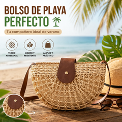 👜 ¡OFERTA LIMITADA 50% DE DESCUENTO! ✨ Bolso bandolera tejido estilo boho, elaborado a mano, correa regulable y muy ligero ✨