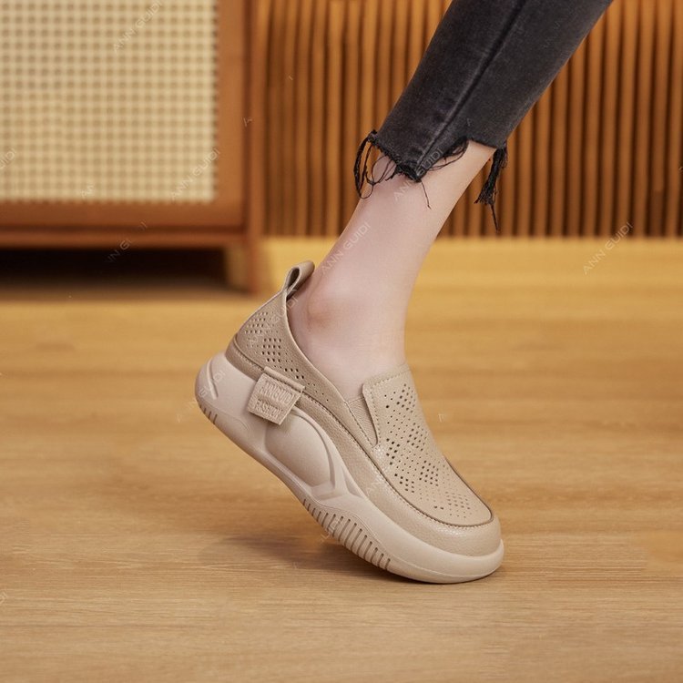 【35-40】👟🎇Zapatos retro de corte bajo con efecto bizcocho para primavera y verano 2025💖