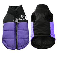 🐶🐱Ropa para mascotas para otoño e invierno: chaquetas para uso en exteriores con punto de enganche para la correa; fáciles de poner y quitar mediante una cremallera; cálidas e impermeables.