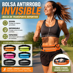 🎒 ¡Riñonera multifuncional para deportes y ocio, invisible, segura, espaciosa e impermeable!
