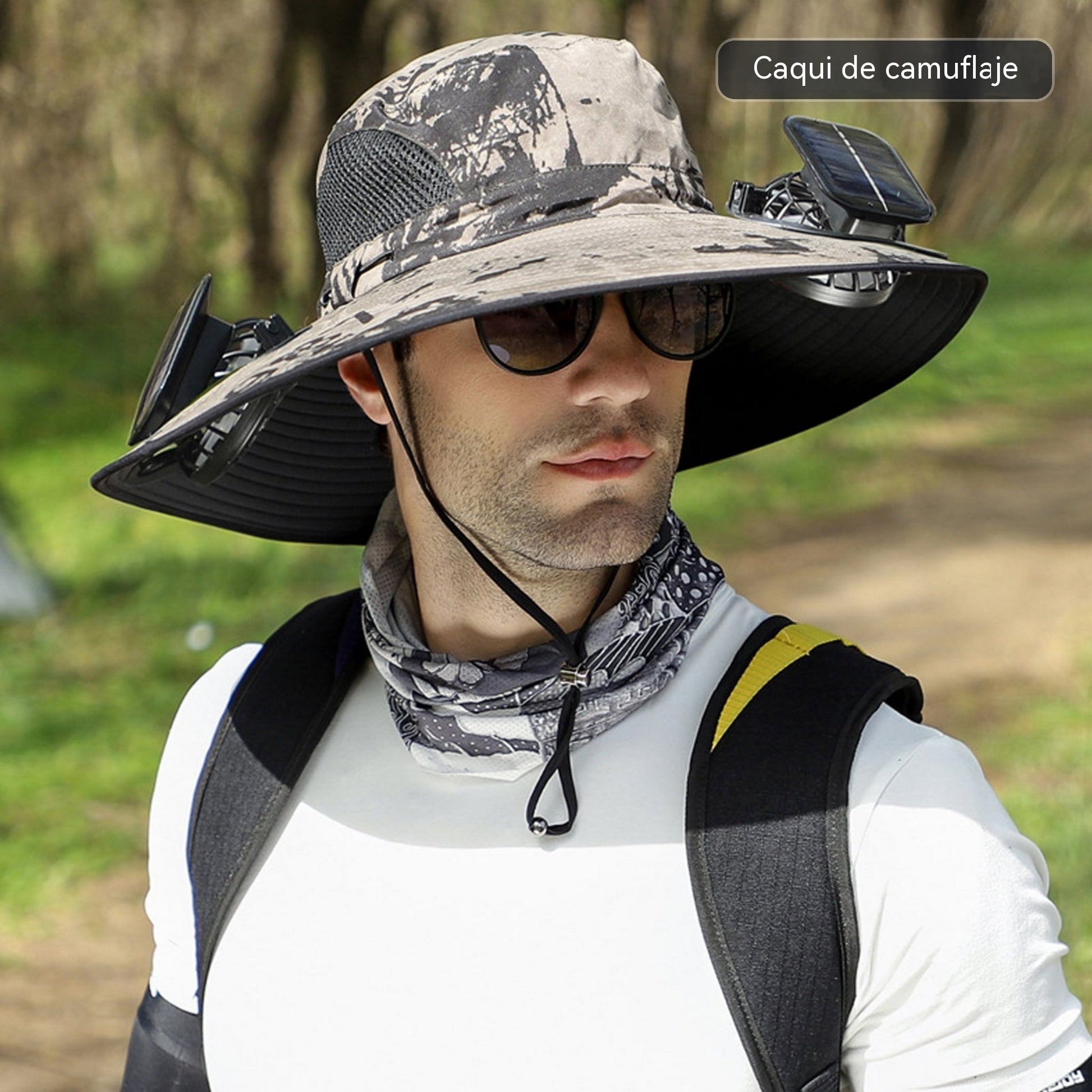 🌞🎁 ¡El Regalo Perfecto para Él! Sombrero Solar con Ventiladores Integrados y Protección Total contra el Sol 💨🧢