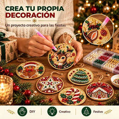 🎄✨ Kit 6 Adornos Navideños de Madera DIY – Para Pintar y Personalizar | Manualidades Navideñas en Familia 🖌️